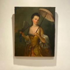 Circa 18th Century Woman with a Parasol French - 2041926