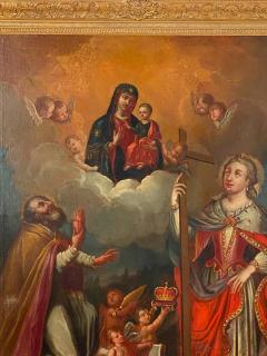 Circa 18th century Spanish Colonial Painting - 2046245