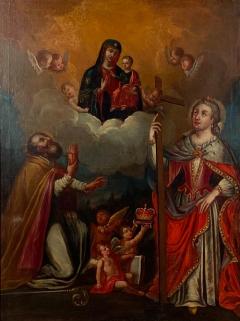 Circa 18th century Spanish Colonial Painting - 2046381