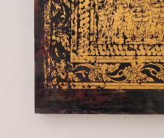 Circa 18th or 19th Century Southeast Asian Gilt Lacquer Panel - 2151994