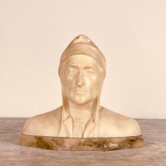 Circa 1900 Alabaster and Marble Bust of Dante - 2062915