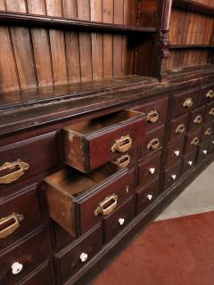 Circa 1900 Apothecary Store Large Cabinet Mixed Wood and Hardware American - 2148453