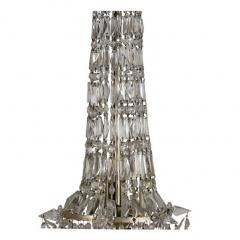 Circa 1900 Belle Epoque Crystal Pendant Light France - 2154062