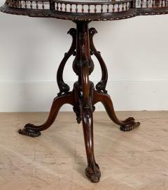 Circa 1900 Chinese Chippendale Gallery Tea Table England - 2260794