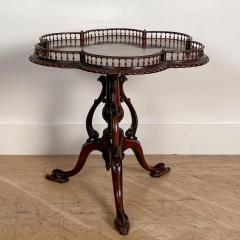 Circa 1900 Chinese Chippendale Gallery Tea Table England - 2260802
