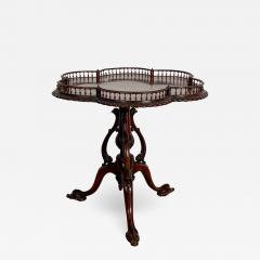 Circa 1900 Chinese Chippendale Gallery Tea Table England - 2261120