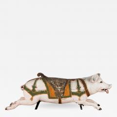 Circa 1900 Large Carousel Pig France - 2279145