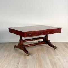Circa 1900 Large and Scarce Regency Style Partners Writing Table England - 2225350