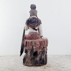 Circa 1900 Moon Goddess in Wood and Polychrome - 2282464