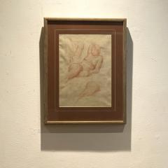 Circa 1900 Signed Artist Sketch of a Reclining Woman American - 2306652