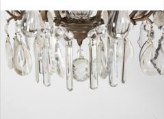 Circa 1900 crystal eight light chandelier - 1199918