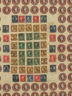 Circa 1910 Stamp Art Collage American - 2145214