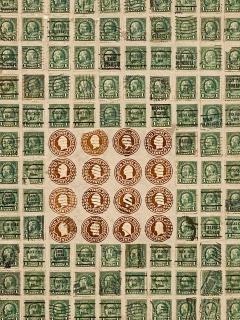 Circa 1910 Stamp Art Collage American - 2251372