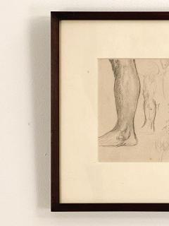 Circa 1920 Pencil Sketch of Legs Probably USA - 2057659