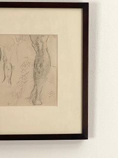 Circa 1920 Pencil Sketch of Legs Probably USA - 2057660