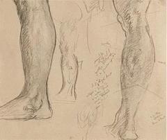 Circa 1920 Pencil Sketch of Legs Probably USA - 2059893