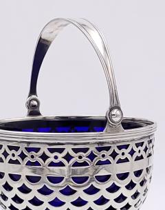 Circa 1920 Vintage Sterling Cobalt Lined Tiffany Baskets A Pair - 2246975