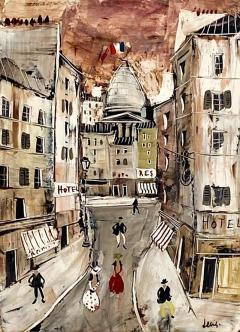 Circa 1950 Abstract View of Paris France  - 2041699