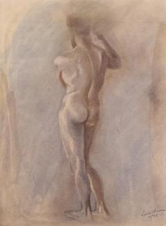 Circa 1950 Figural Sketch American - 2032120