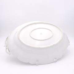 Circa 1970 Nymphenburg Platter with Orange Rococo Flowers - 2289775