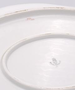 Circa 1970 Nymphenburg Platter with Orange Rococo Flowers - 2289776
