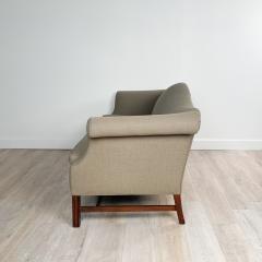 Circa 1980 Vintage Camel Back Sofa in Chippendale Design - 2239505