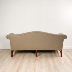 Circa 1980 Vintage Camel Back Sofa in Chippendale Design - 2239506
