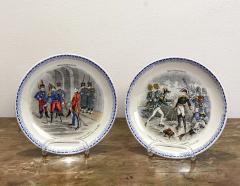 Circa 19th Century HBCM Montereau Plates A Pair - 2210421