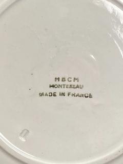 Circa 19th Century HBCM Montereau Plates A Pair - 2210428