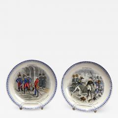 Circa 19th Century HBCM Montereau Plates A Pair - 2213188