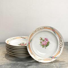 Circa 19th Century Set of 8 Paris Porcelain Soup Bowls France - 2084354