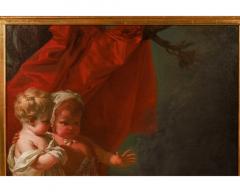 Circle of Jean Honore Fragonard 1732 1806 A Painting of Three Putti and Fire - 3477680