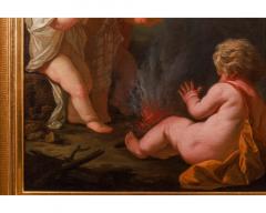 Circle of Jean Honore Fragonard 1732 1806 A Painting of Three Putti and Fire - 3477681