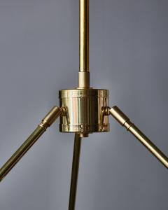 Circular Brass Chandelier with Glass Globes - 2555270