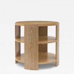 Circular Cerused Oak Three Tiered Table - 3883575