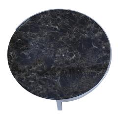 Circular Emperador Marble Coffee Table France 1970s - 835592