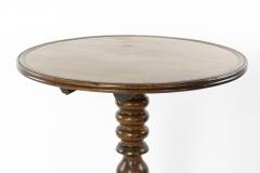 Circular French Tilt Top Table With Turned Pedestal Tripod Base Circa 1860  - 2181922