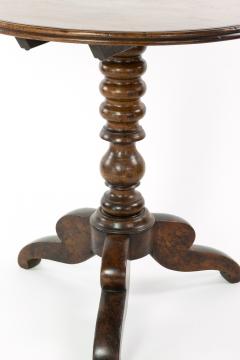 Circular French Tilt Top Table With Turned Pedestal Tripod Base Circa 1860  - 2181924