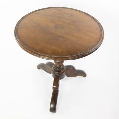 Circular French Tilt Top Table With Turned Pedestal Tripod Base Circa 1860  - 2181926
