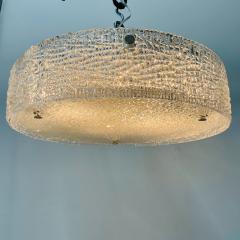 Circular Mid Century Modern Flushmount Chandelier Pendant Glass and Bronze - 3166168