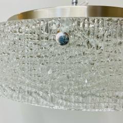 Circular Mid Century Modern Flushmount Chandelier Pendant Glass and Bronze - 3166176