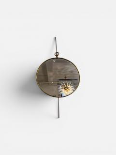 Circular Mirror in brass 1960s - 4584213