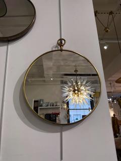 Circular Mirror in brass 1960s - 4584216