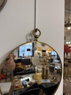 Circular Mirror in brass 1960s - 4584218