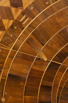 Circular Table The Top Depicting A Map Of The Solar System Including The Orbits - 4647179