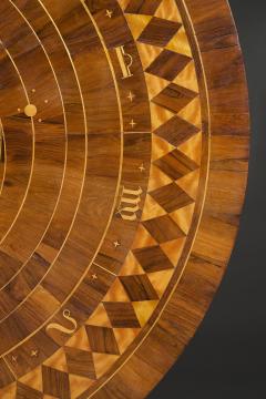 Circular Table The Top Depicting A Map Of The Solar System Including The Orbits - 4647181