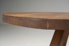 Circular Wood Coffee Table with Tripod Legs Europe ca 1950s - 2719173