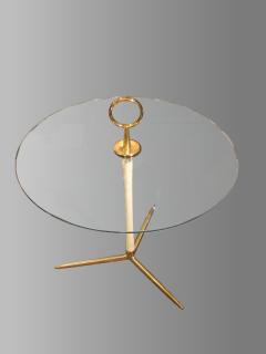 Circular gueridon with handle Italian work circa 1950 - 1236576