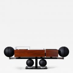 Clairtone Project G2 Rosewood T10 Console Stereo System Turntable 2 Speakers - 4576632