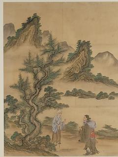 Classic Chinese Landscape with Figures circa 1860 - 2806385